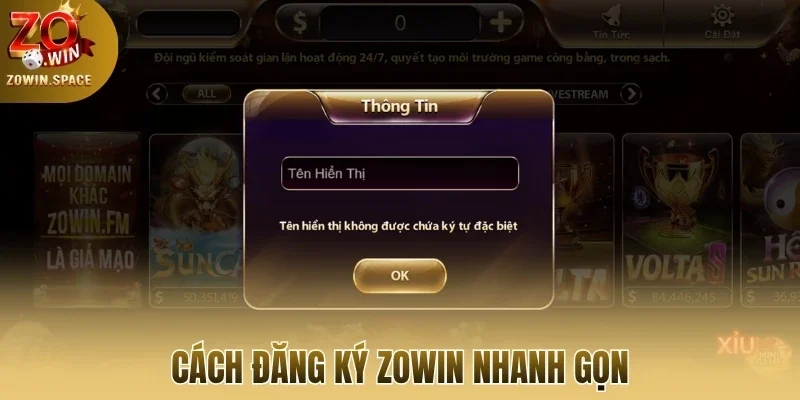 Cách đăng ký Zowin nhanh gọn