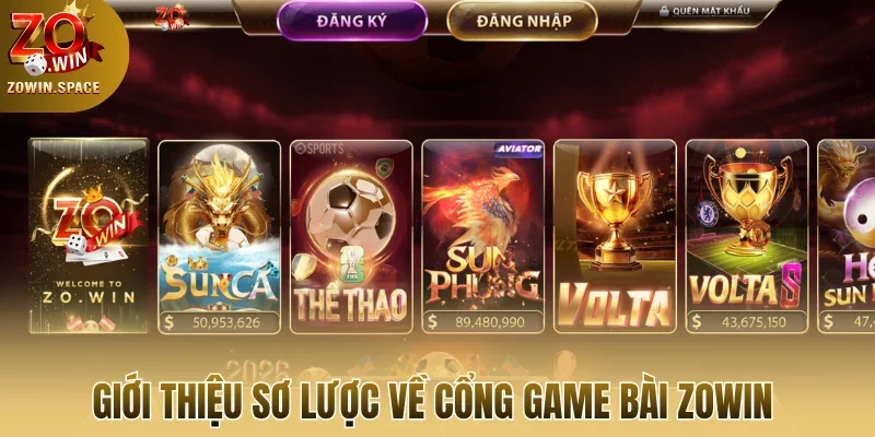 Giới thiệu sơ lược về cổng game bài Zowin