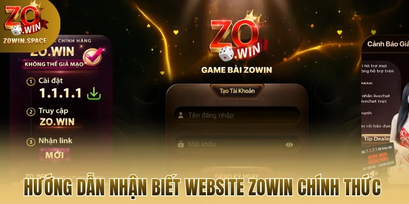 Hướng dẫn nhận biết website Zowin chính thức